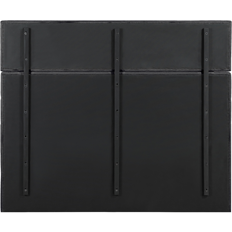 Meridian Furniture Adam Black Chenille Fabric King Bed