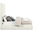 Meridian Furniture Adam Cream Chenille Fabric Full Bed