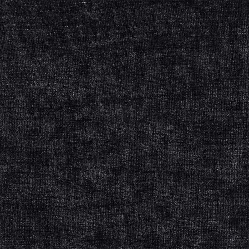 Meridian Furniture Adam Black Chenille Fabric Queen Bed