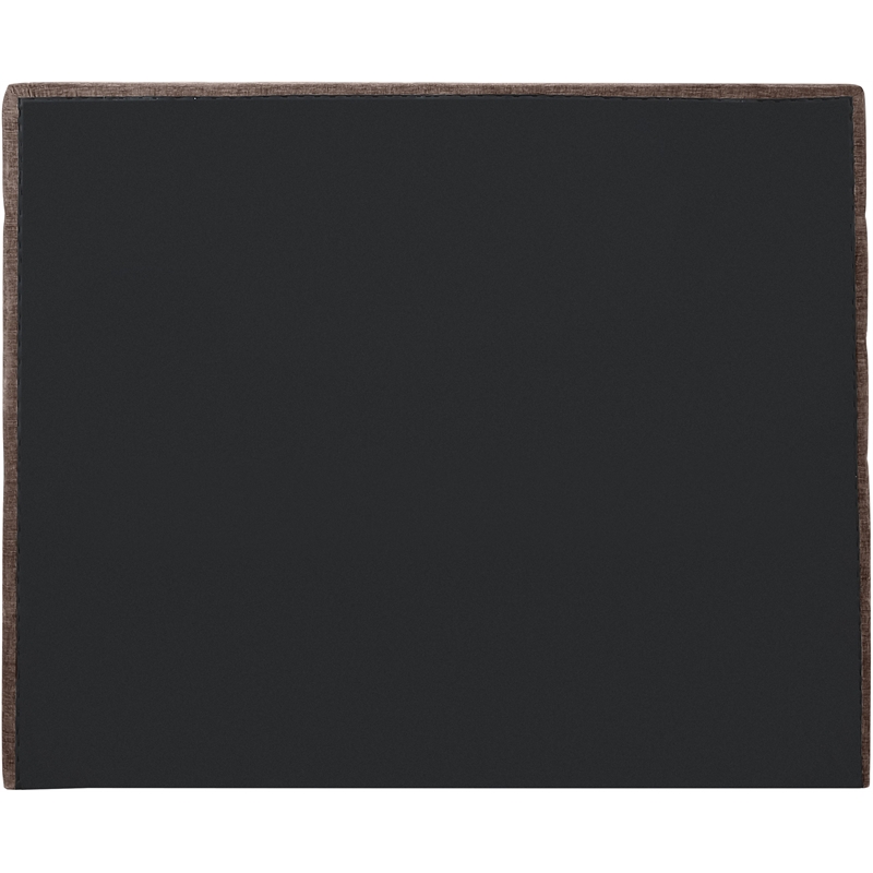 Meridian Furniture Adam Brown Chenille Fabric Full Bed