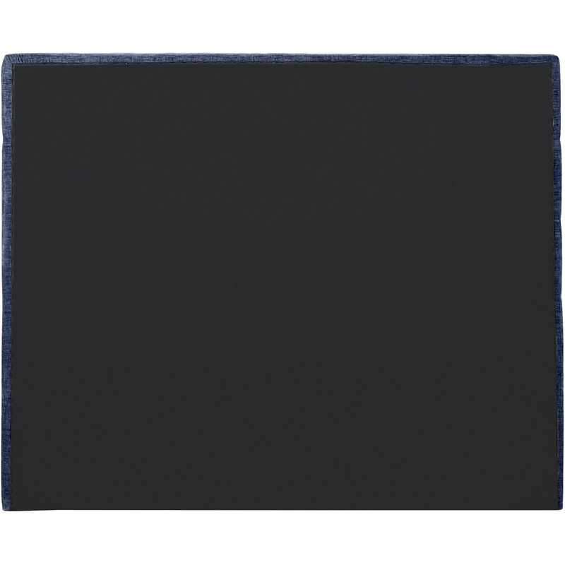 Meridian Furniture Adam Navy Chenille Fabric Full Bed