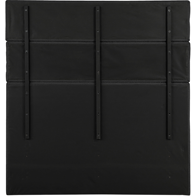 Meridian Furniture Adam Black Boucle Fabric King Bed