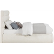 Meridian Furniture Adam Cream Boucle Fabric Full Bed