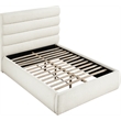 Meridian Furniture Adam Cream Boucle Fabric Full Bed