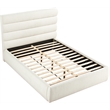 Meridian Furniture Adam Cream Boucle Fabric Queen Bed