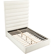 Meridian Furniture Adam Cream Boucle Fabric Queen Bed