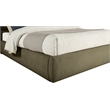 Meridian Furniture Adam Olive Boucle Fabric Full Bed