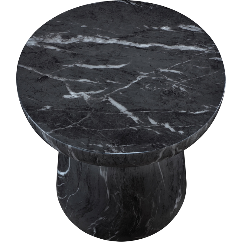 Meridian Furniture Avellino Black Indoor/Outdoor Concrete End Table
