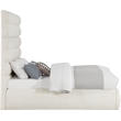 Meridian Furniture Adam Cream Boucle Fabric Full Bed