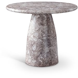 Meridian Furniture Cosenza Brown 36&quot Indoor/Outdoor Concrete Dining Table