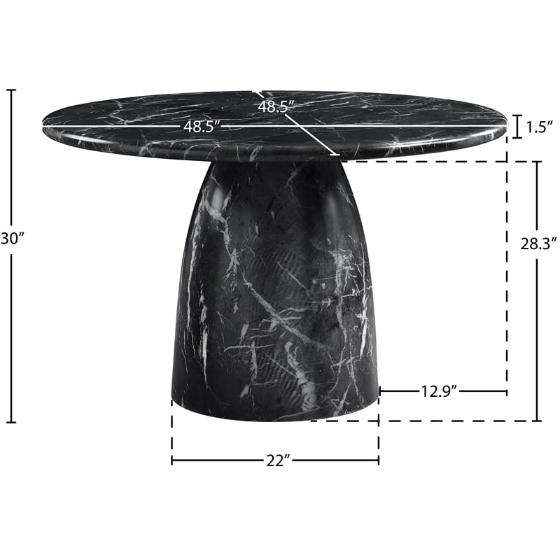 Meridian Furniture Cosenza Black 48.5