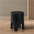 Meridian Furniture Foligno Black Indoor/Outdoor Concrete End Table