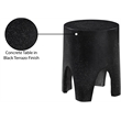 Meridian Furniture Foligno Black Indoor/Outdoor Concrete End Table