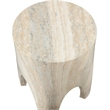 Meridian Furniture Foligno Travertine Indoor/Outdoor Concrete End Table