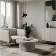 Meridian Furniture Legatto Travertine Indoor/Outdoor Concrete Coffee Table