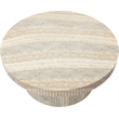Meridian Furniture Legatto Travertine Indoor/Outdoor Concrete Coffee Table