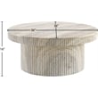 Meridian Furniture Legatto Travertine Indoor/Outdoor Concrete Coffee Table