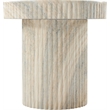 Meridian Furniture Legatto Travertine Indoor/Outdoor Concrete End Table