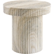 Meridian Furniture Legatto Travertine Indoor/Outdoor Concrete End Table