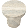 Meridian Furniture Legatto Travertine Indoor/Outdoor Concrete End Table