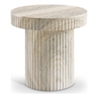 Meridian Furniture Legatto Travertine Indoor/Outdoor Concrete End Table