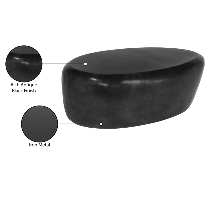 Meridian Furniture Capsule Black Aluminum Coffee Table
