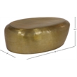 Meridian Furniture Capsule Gold Aluminum Coffee Table