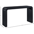 Meridian Furniture Toulon Black Oak Veneer Console Table