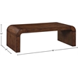 Meridian Furniture Toulon Brown Oak Veneer Coffee Table