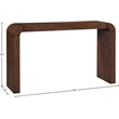 Meridian Furniture Toulon Brown Oak Veneer Console Table