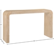 Meridian Furniture Toulon Natural Oak Veneer Console Table