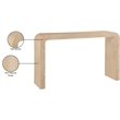 Meridian Furniture Toulon Natural Oak Veneer Console Table