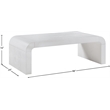 Meridian Furniture Toulon White Oak Veneer Coffee Table