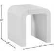 Meridian Furniture Toulon White Oak Veneer End Table