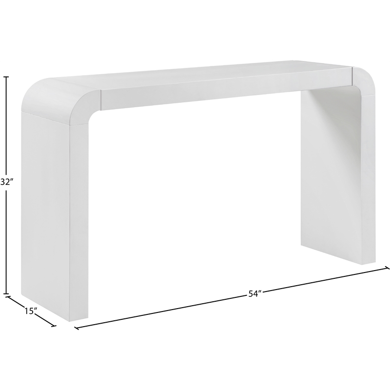 Meridian Furniture Toulon White Oak Veneer Console Table