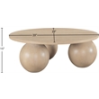 Meridian Furniture Fitch Natural Oak Veneer Coffee Table
