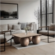 Meridian Furniture Fitch Natural Oak Veneer Coffee Table
