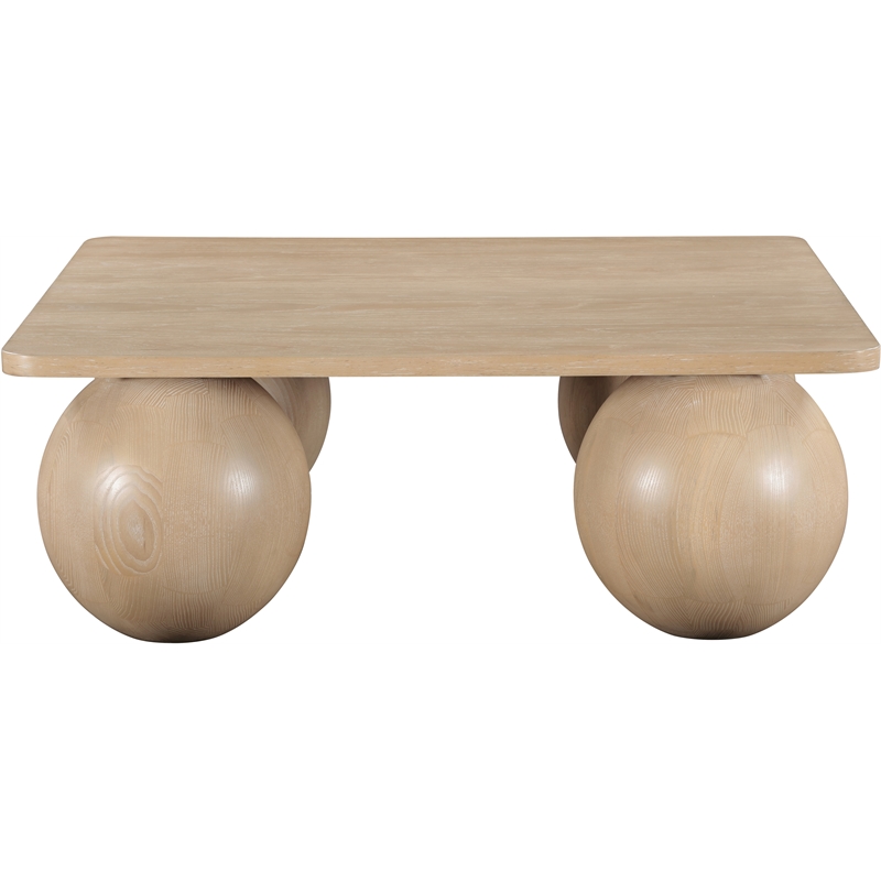 Meridian Furniture Fitch Natural Oak Veneer Coffee Table