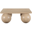 Meridian Furniture Fitch Natural Oak Veneer Coffee Table