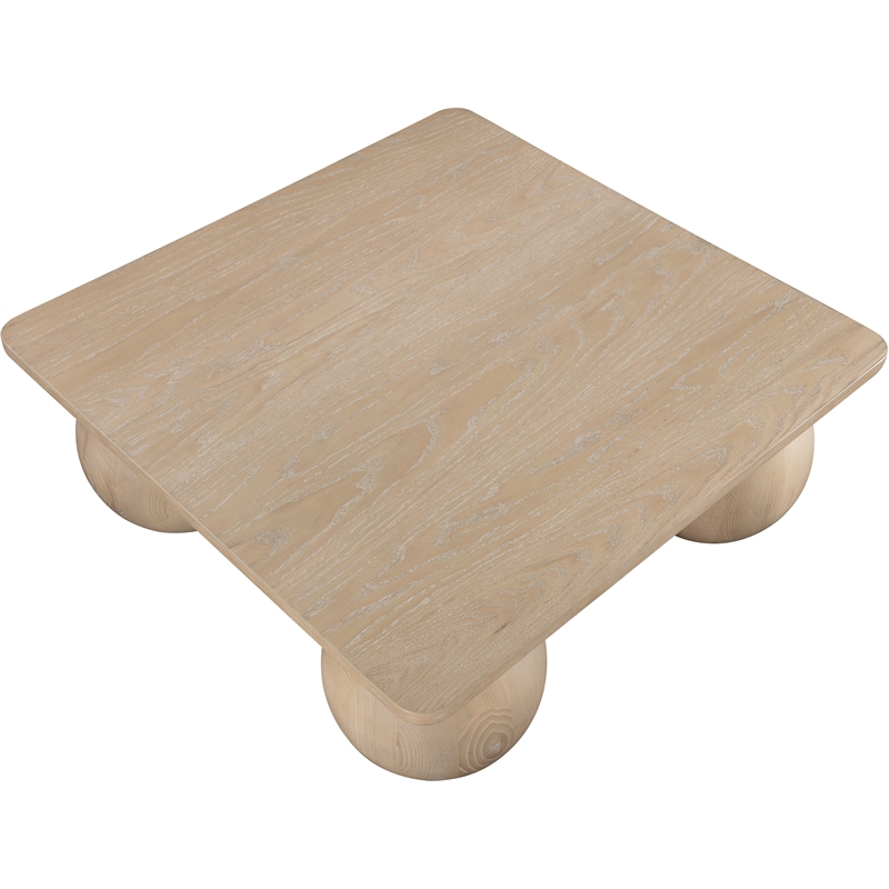 Meridian Furniture Fitch Natural Oak Veneer Coffee Table