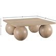 Meridian Furniture Fitch Natural Oak Veneer Coffee Table