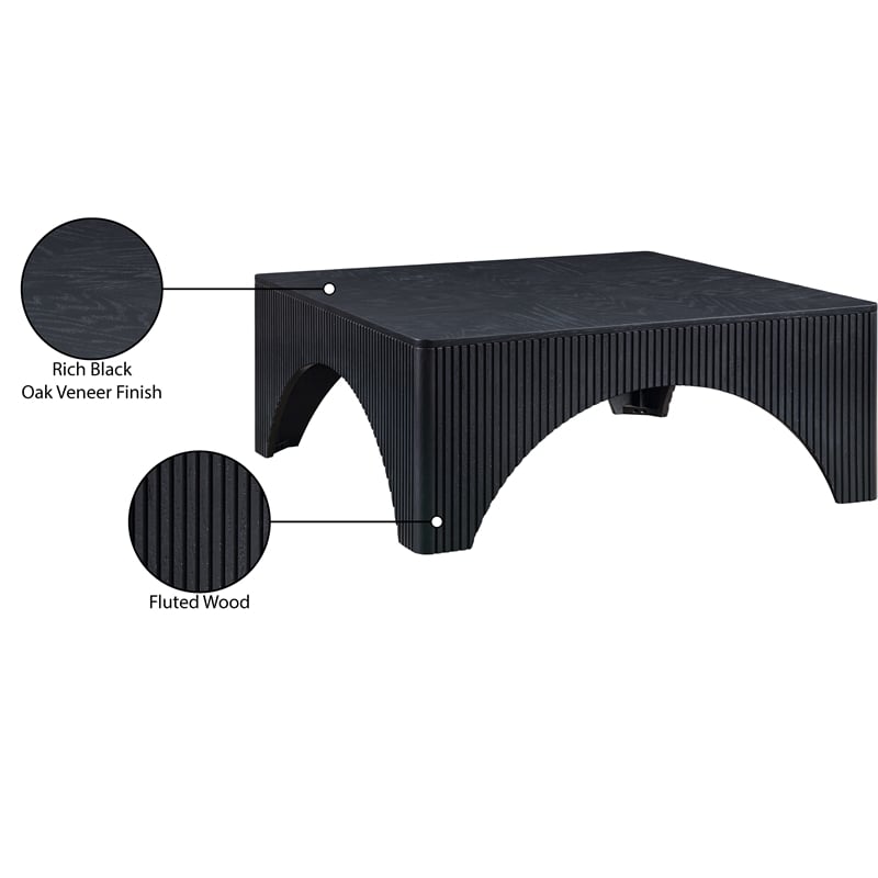 Meridian Furniture Toulon Black Oak Veneer Coffee Table