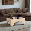 Meridian Furniture Toulon Natural Oak Veneer Coffee Table