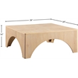 Meridian Furniture Toulon Natural Oak Veneer Coffee Table