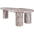 Meridian Furniture Sassari Brown Indoor/Outdoor Concrete Coffee Table