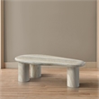 Meridian Furniture Sassari Travertine Indoor/Outdoor Concrete Coffee Table