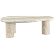 Meridian Furniture Sassari Travertine Indoor/Outdoor Concrete Coffee Table