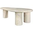 Meridian Furniture Sassari Travertine Indoor/Outdoor Concrete Coffee Table