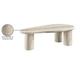 Meridian Furniture Sassari Travertine Indoor/Outdoor Concrete Coffee Table