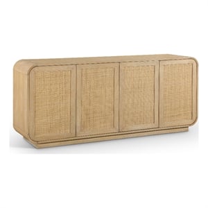 Meridian Furniture Windsor Natural Cane Wood Sideboard/Buffet